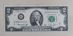 Bancnota 2 dolari SUA - USA 1976 - eroare imprimare