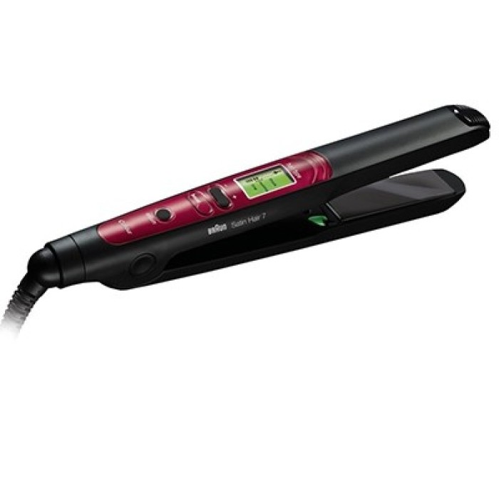 Placa de intins parul Satin Hair Braun ST750 Iontec, 130-200 grade C, functie memorie Placa de intins parul Satin Hair Braun ST750 Iontec, 130-200 grade C, functie memorie