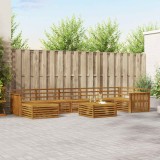 vidaXL Seturi de canapele 8 pcs natural Lemn Solid de Acacia 3373854