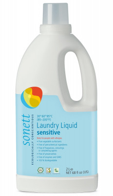 Detergent Ecologic Lichid pentru Rufe Albe Si Colorate Neutru 2L Sonett foto