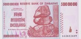 Bancnota Zimbabwe 5.000.000.000 Dolari 2008 - P84 UNC ( vezi descriere )