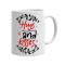 Cana alba personalizata Hugs and kisses Model 2, INOVATIX&reg;. 330ml