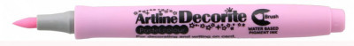 Marker Artline Decorite, Varf Flexibil (tip Pensula) - Roz Pastel foto