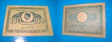 Lot 2 Bancnote Romania 1945: 20 Lei + 100 Lei Mihai