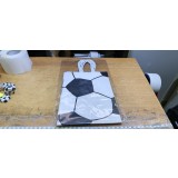 PartyKindom 4 bucăți Pungi de cadou din h&acirc;rtie pentru fotbal, cu m&acirc;ner, pentru ambalarea cadourilor, cumpărături pentru petreceri și sărbători