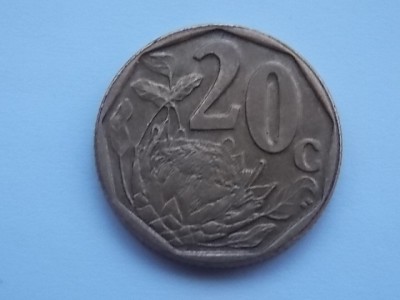 20 CENTS 2004 AFRICA DE SUD-AFRIKA BORWA foto