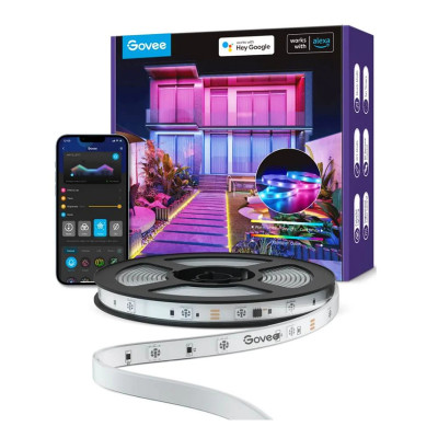 Banda LED profesionala pentru exterior Govee H6172 RGBIC, 10 m, Wi-Fi Bluetooth foto