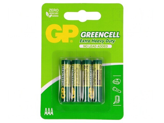 Baterie Zinc-Carbon 1.5V AAA R3 4 Buc. Nere&icirc;ncărcabilă