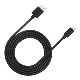 Cablu de date si incarcare Canyon MFI-12, USB-A la Lightning, 2 m, negru