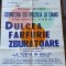 Afiș teatru &bdquo;Dulcea farfurie zburătoare&rdquo; &ndash; A. Davila Pitești &ndash; 70&times;100 cm &ndash; anii &rsquo;80
