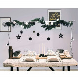ProGarden Tijă decorativă de masă cu clemă, alb, metal