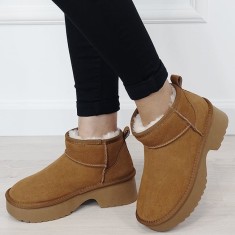 Ghete camel din piele naturala W5878 114