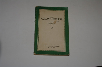 Enfance - P. Vaillant-Couturier - souvenirs d&amp;#039;enfance et de jeunesse foto