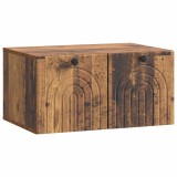 vidaXL Oglindă TV montată pe perete Lemn vechi 59,5 x 41 x 30 cm 898173