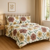 Set lenjerie de pat cu pilota usoara reversibila Alia 200x220 cm, pat dublu