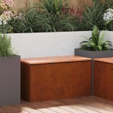vidaXL Bancă de grădină Ruginit 80 x 40 x 43 cm 874904