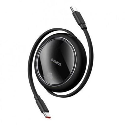 CABLU alimentare si date Baseus Free2Pull Mini, Fast Charging Data Cable pt. smartphone, retractabil, USB Type-C la USB Type-C 60W, 1m, negru &amp;quot;P103645 foto