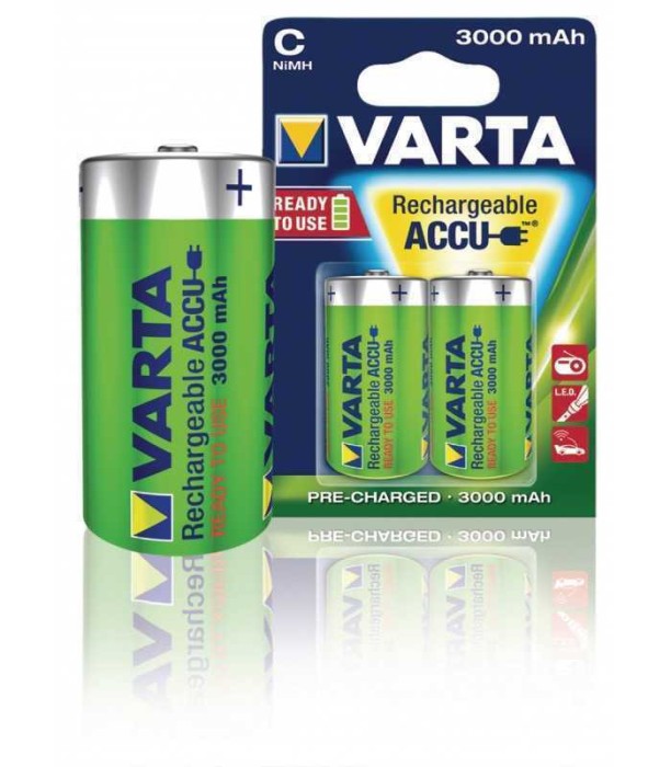 Set acumulatori Varta R14 C 3000mAh Ready2Use Varta 2buc/blister