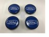 Capace Jante Aliaj Ford 51.5-55.6mm, Set 4 Bucati, Emblema Metalica, Accesorii Auto Roti