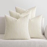 Set 4 Huse de Perna, 45 x 45 cm, Culoare Crem - CN