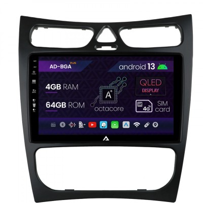Navigatie Mercedes Benz CLK W209 (2000-2005) (2000-2005), Android 13, A-Octacore 4GB RAM + 64GB ROM, 9 INCH - AD-BGA9004+AD-BGRKIT416V2 foto