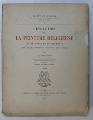 L&amp;#039;EVOLUTION DE LA PEINTURE RELIGIEUSE EN BUCOVINE ET EN MOLDAVIE de I.D. STEFANESCU , 1928 ,TEXTE foto