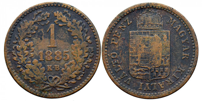 1885 KB, 1 krajcz&aacute;r - Franz Joseph - Ungaria!