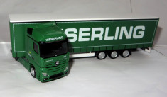 Herpa Mercedes Actros Gigaspace prelata Kieserling 1:87 foto