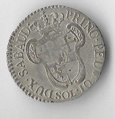 Moneda 10 Soldi 1795 - Ducatul Savoia, Italia, 2,4 g billon foto
