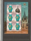 ROMANIA 2021 LP 2341 CASTELUL PELES - COLECTII MINICOLI + COLITA MNH NESTAMPILATE, Nestampilat