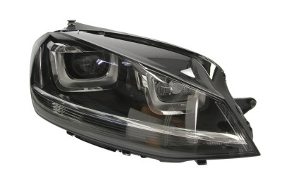 Far VW Golf 7 10.2012- VALEO partea Dreapta daytime running light Bi-xenon pentru bec D3S+H7 fara balast si bec foto