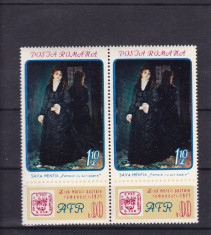 ROMANIA 1971 LP 780 ZIUA MARCII POSTALE ROMANESTI PERECHE MNH foto