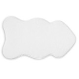 Covoras Decorativ din Imitatie de Blana Alba, Forma de Nor, Antiderapant, CMCLASS
