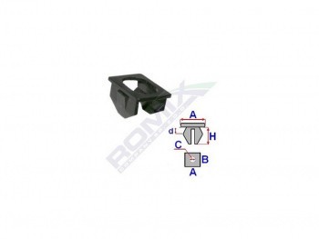 Set 5 bucati clips fixare piulita caroserie compatibil BMW C60383 foto
