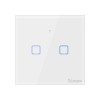 Intrerupator Smart cu Touch Wifi + RF 433 Sonoff T1 EU TX, 2 canale