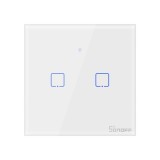 Intrerupator Smart cu Touch Wifi + RF 433 Sonoff T1 EU TX, 2 canale