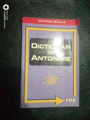 Dictionar de antonime-Marin Buca foto