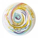 Set 6 Farfurii Desert Opal Alb Imprimeu Spiral 19.5cm SP195 DNC57065