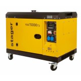 Generator insonorizat Stager YDE15000T3 14kVA, 19A, 3000rpm, 400V, diesel, pornire electrica