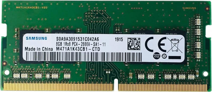 Memorie Laptop Samsung 8Gb ddr4 2666Mhz M471A1K43CB1