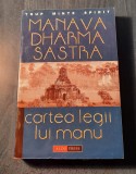 Cartea legii lui Manu Manava Dharma Satra
