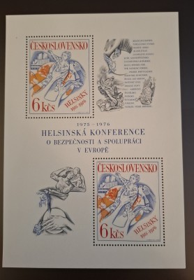 Cehoslovacia MNH 1976 - CSCE Helsinki - bloc foto