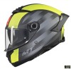 Casca integrala pentru scuter - motocicleta MT Thunder 4 SV Treads D3 galben fluor mat (ochelari soare integrati) S (55/56cm)