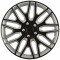Set capace roti auto Cridem Dakar NC 4buc - Negru/Argintiu - 17&quot; Garage AutoRide