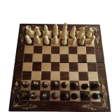 Set de șah mare din lemn 50x50 tablă de șah piesă de șah cutie joc de dame table