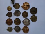 lot 14 decoratii romanesti si straine , teatru, religie,monumente,cultura