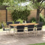 Cumpara ieftin Set de masă pentru grădină 9 pcs Lemn Solid de Acacia