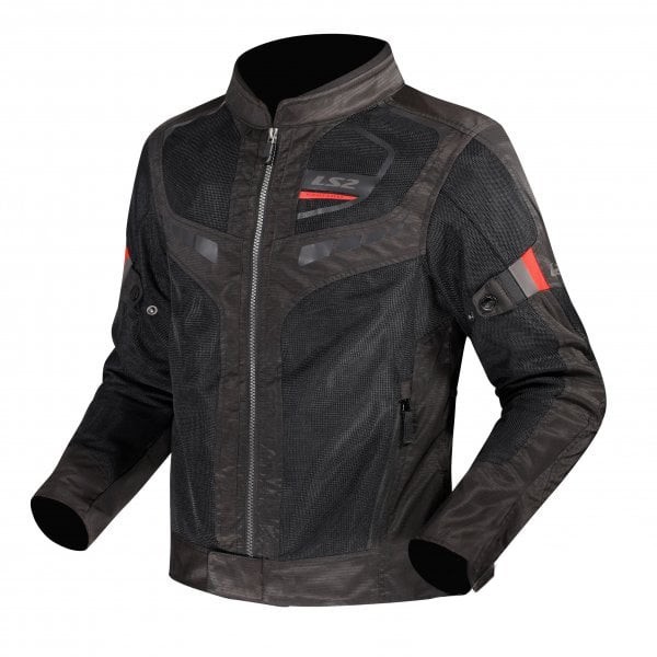 Geaca moto LS2 Garda Air Man, culoare negru/rosu, marime L Cod Produs: MX_NEW AK64260S01325