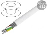 Cablu Alpha Essential C&amp;C 6x22AWG PTFE Alb 30,5m