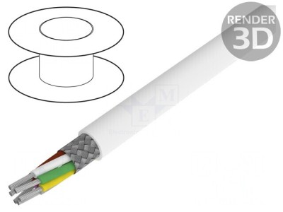 Cablu Alpha Essential C&amp;amp;C 6x22AWG PTFE Alb 30,5m foto